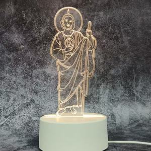 Nhà Máy Bán buôn 3D Jesus ánh sáng ban đêm sáng tạo <span class=keywords><strong>LED</strong></span> bảng đèn cho phòng ngủ trang trí - Product Image 6