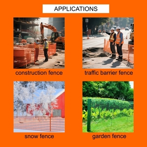 Оранжевый защитный Барьерный забор Высокопрочный легкий <span class=keywords><strong>HDPE</strong></span> 1x50 м строительная сетка - Product Image 5