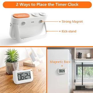 ABS-Kunststoff oberfläche Kleine Countdown-Timer-Uhr Digitale Auf-und Ab-Timer Magnetisch zum Kochen von Kindern Zeit management - Product Image 2