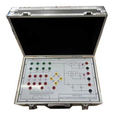 Kit de treinamento de experimento de treinamento eletrônico, conjunto de treinamento de circuitos elétricos ca e dc XK-ELC1007A