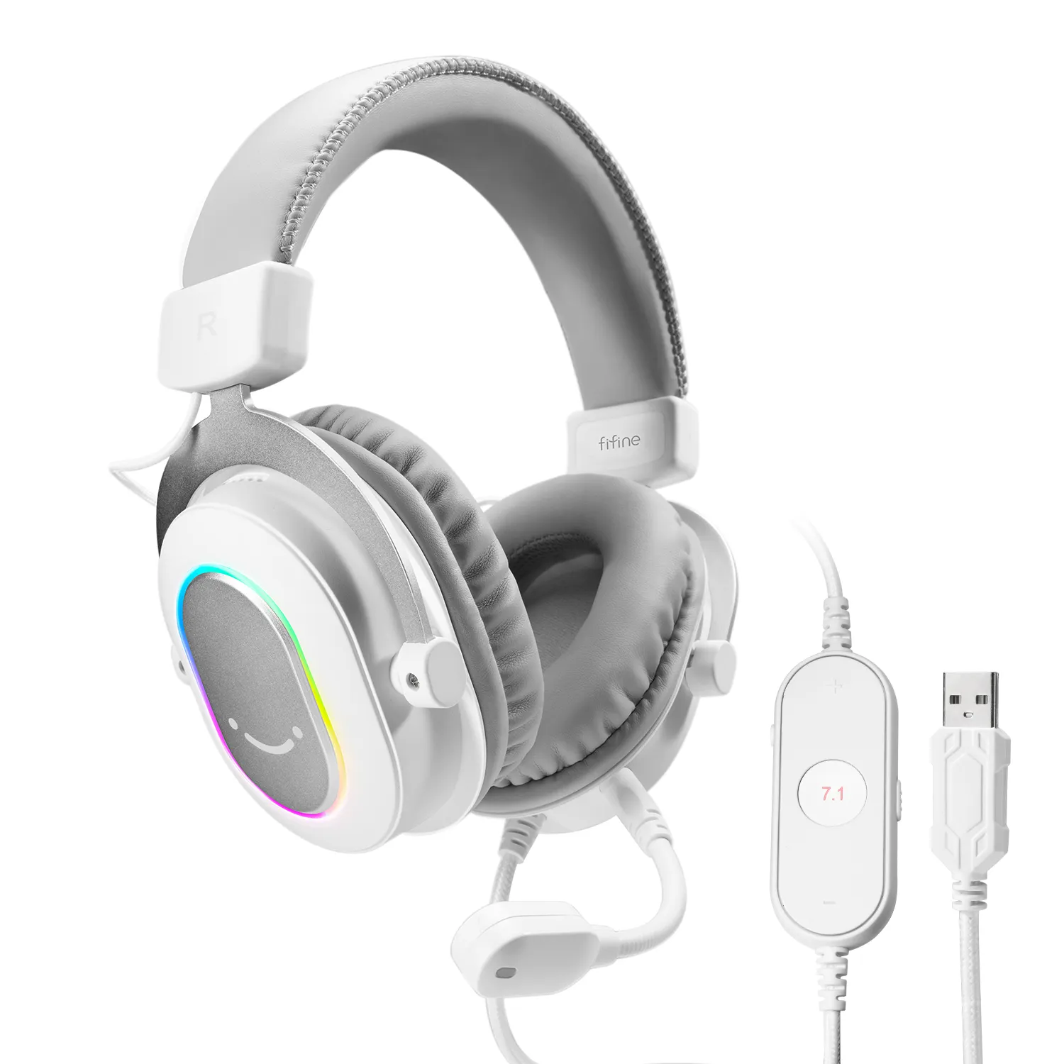 Fifine – casque de jeu filaire H6W 7.1, écouteurs Usb stéréo, antibruit, casque de jeu avec micro