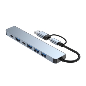 便携式7合1 USB 3.0和Type-C/usb-c转USB 3.0 2.0集线器适配器扩展坞 - Product Image 3