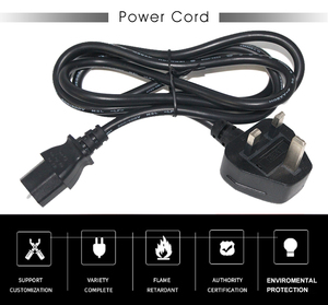 Ücretsiz örnek 5A/250V H05VV-F 3G * 0.75mm2 3 Pin fiş güç kablosu su ısıtıcısı ve bilgisayar güç kablosu - Product Image 5