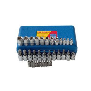 1/4&quot; 3/8&quot; 1/2&quot; Drive 34Pcs Torx <strong>Hex</strong> Allen <strong>Key</strong> Socket Bit Set - Product Image 3
