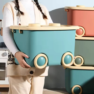 子供用おもちゃ収納ボックスホーム大容量ベビー服特大スナック収納ボックスとビン - Product Image 2