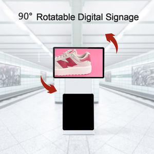 43 pollici LCD Signage Touch Screen chiosco verticale Stand Digital Signage visualizza lo schermo di rotazione per la pubblicità dei centri commerciali - Product Image 3