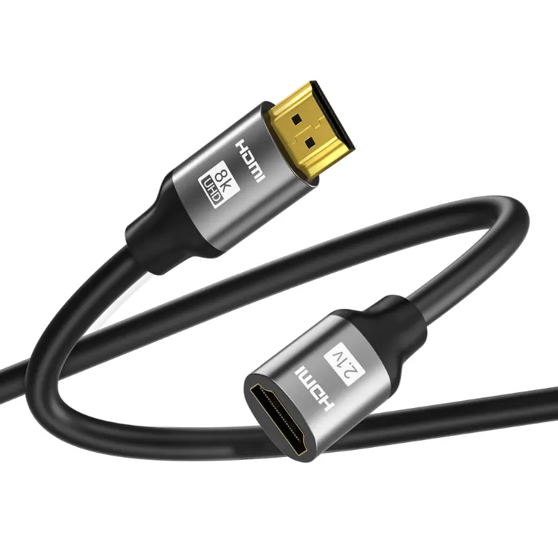 Popular 4K HDMI cable 8K 60Hz 48Gbps Premium Nylon Mesh HDMI 2,1 cable Laptop SONY TV PS5 Xbox Roku