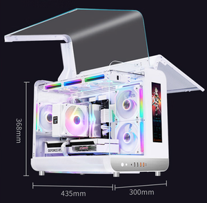 2025 Phantom Supercomputer Tower nuovo Design custodia per Computer Desktop MicroATX interfaccia TYPE-C supporta ATX/MATX Display digitale PC - Product Image 2