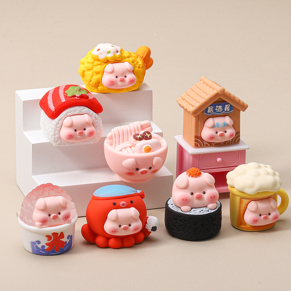 Hand paint gourmet pig-8 hair