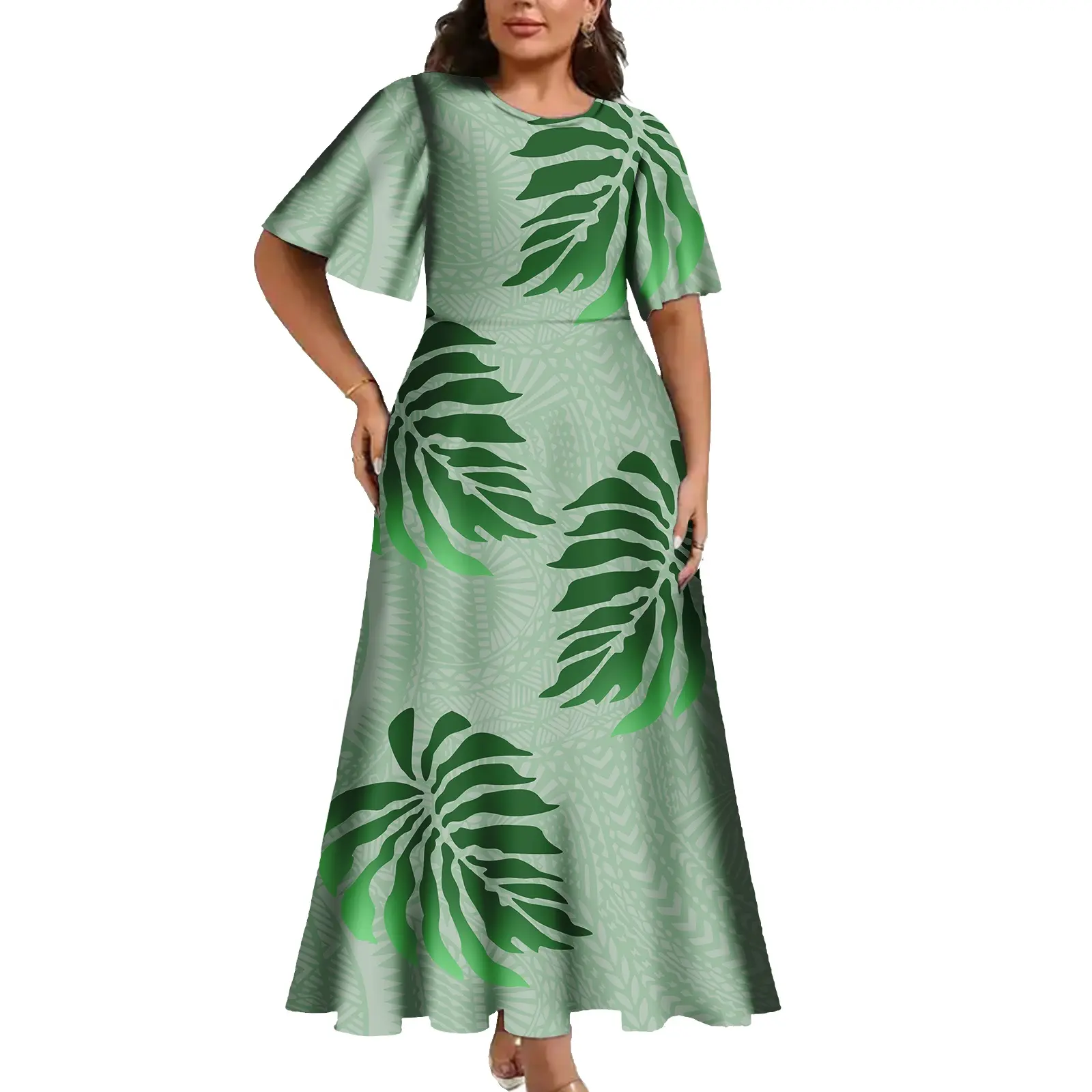 Novos desenhos tribais polinésios senhoras vestidos personalizados sexy tamanho grande vestidos havaiano tropical impresso vestido casual mulheres roupas