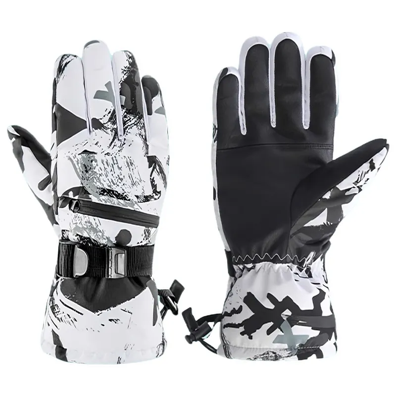 JSJM Winter Ski handschuhe Plus Samt Warmer Touchscreen Snowboard Racing Wasserdichte Handschuhe für Männer und Frauen