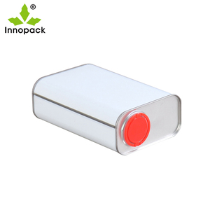<strong>3</strong> <strong>Liter</strong> 3L Rectangular Olive Oil Container Metal Tin Can with Spout Lid - Product Image 6