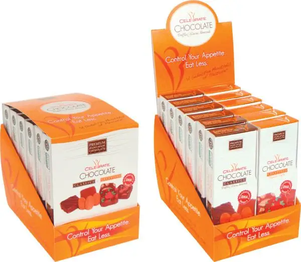 Scaffale di Vendita Al Dettaglio scatola di Cartone Barra di Cioccolato di Imballaggio