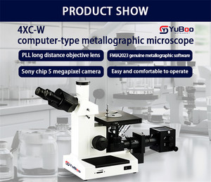 Microscopio metalográfico trinocular 4XC-W con software y microscopio metalúrgico informático - Product Image 4
