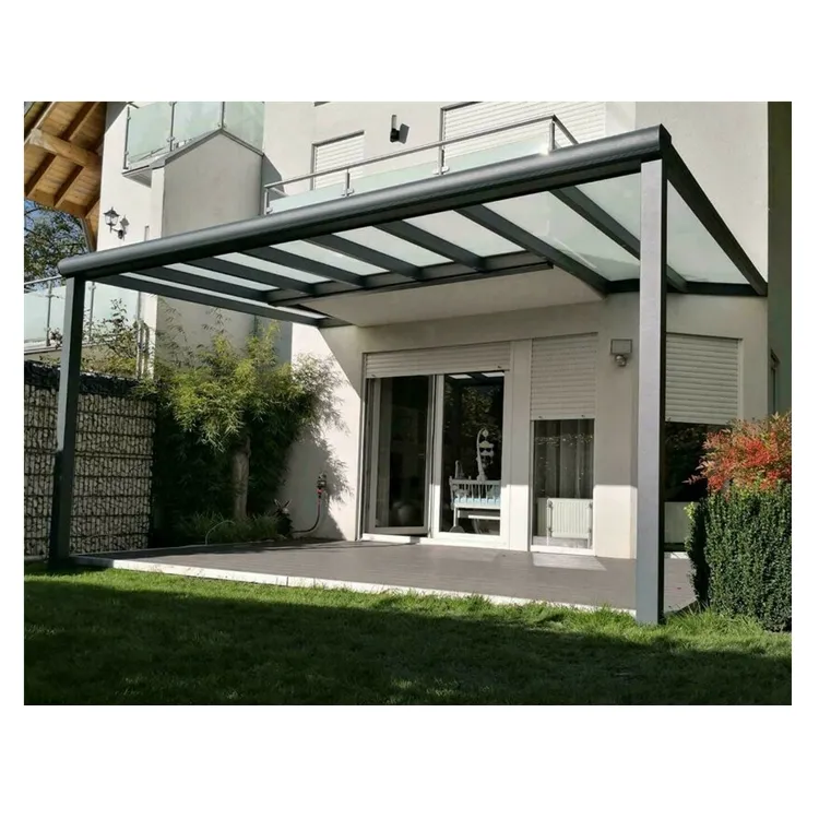 Pergola de jardin pour terrasses/pergola en aluminium avec toit en polycarbonate