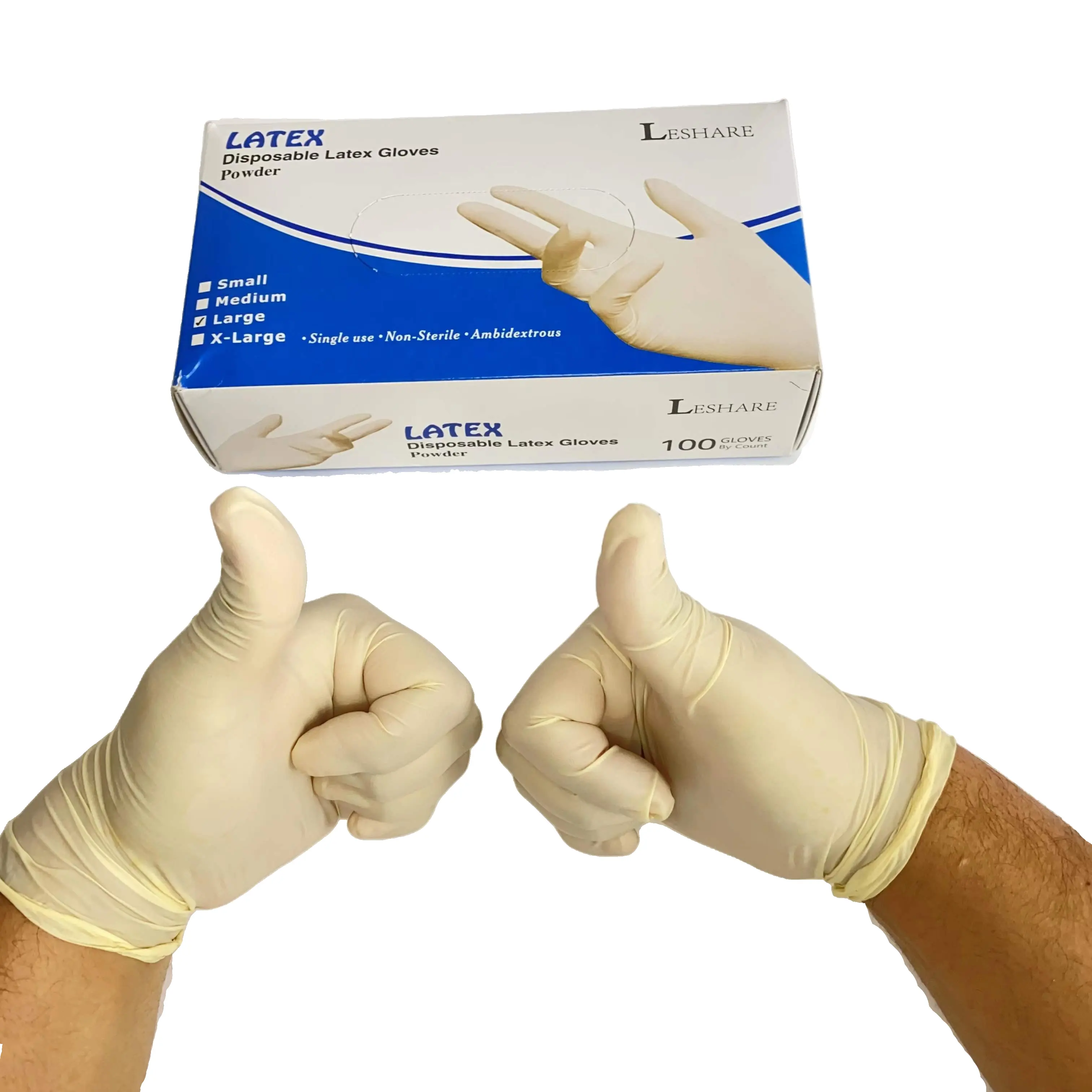 Luvas de látex para uso amplamente, luvas de látex de alta qualidade para trabalho doméstico