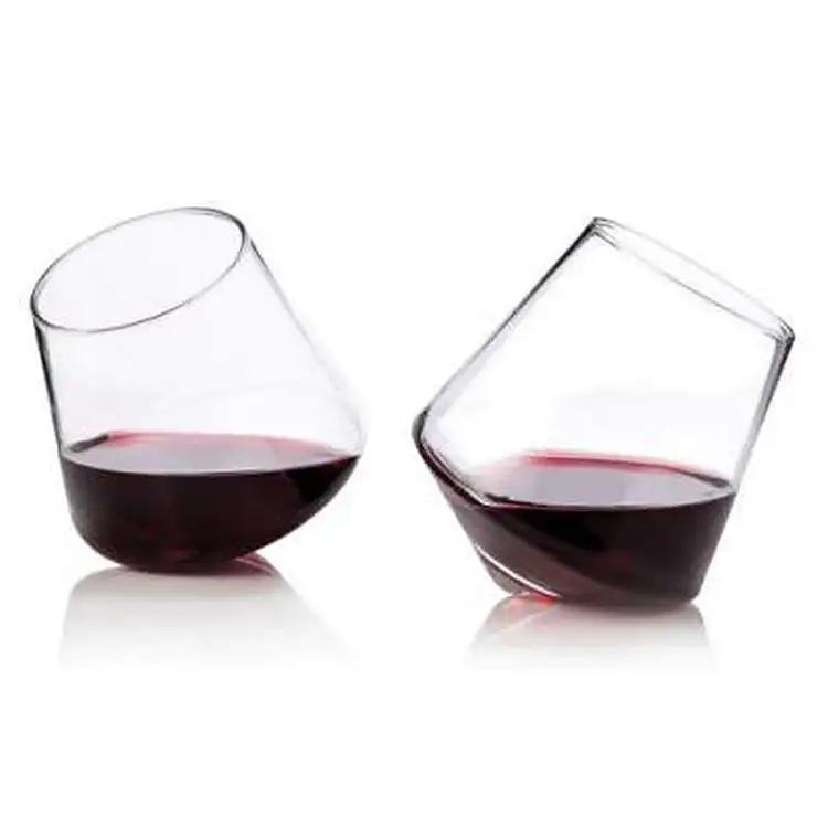 Copas de vino de cristal vintage sin plomo de 350ml y 11,84 oz para boda