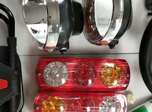 低速電気自動車コンプリートシャーシパーツキットフロント/リアホイールディファレンシャルアクスル48v3kwブラシレスDCモーター/コントローラー - Product Image 6