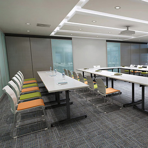 BGY-71 Office Chairs Best Selling Ergonomic Desk Chair White PU Meeting Chair with 360 <strong>Swivel</strong> and Height Adjustable - Product Image 5