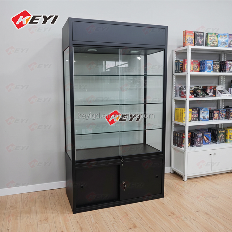 Tall Meal Glass Cabinet with LED