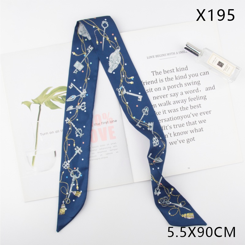 X195 twill dot key navy blue