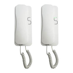 Système d'interphone audio à 2 fils pas cher pour les appartements multi-familiaux, téléphones de porte sans grincement - Product Image 1