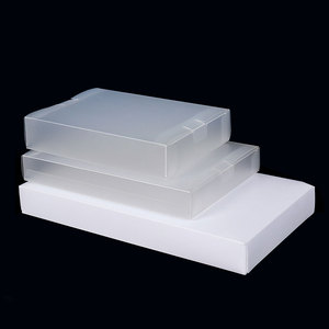 Özel Logo buzlu kırmızı saydam şeffaf baskı tüketici elektroniği ambalaj için çin tarzı PP PET PVC plastik kutu - Product Image 5
