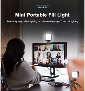 W49S Mini LED Video ışığı 2000mAh taşınabilir cep fotografik aydınlatma Vlog Smartphone için işık dolgu DSLR SLR lamba - Product Image 6