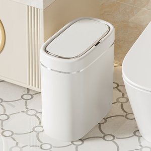 7L 9L Slim <strong>Design</strong> Touchless Automatic Open Electric Induction Waste <strong>Bin</strong> Easy to Clean Plastic for Bathroom Use Smart Trash Can - Product Image 1