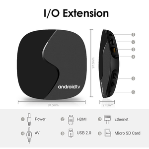 V96 Android TV <strong>Box</strong> Good Quality &amp; High Resolution 4K Set-Top <strong>Box</strong> BT Voice5.0 2GB+16GB Dual Band 2.4 5G WIFI Amlogic Android 10 - Product Image 2