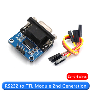 RS232 zu TTL 2. Generation Serial Port Modul MAX3232 Electronic Small Board mit 4 Dupont Lines Download able Line - Product Image 2
