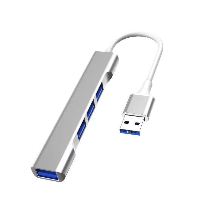 Type-c to 4 usb with cable-silver