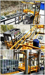 מלא אוטומטי בטון בלוק לערום מכונת בריק palletizer לבני מכונה בלוק cuber מכונת - Product Image 5
