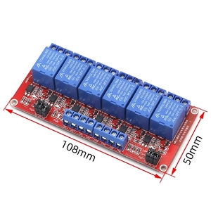 リレーモジュール1 2 4 6 8チャンネル5V 12V 24V 24Vリレーモジュールボードオプトカプラーサポート高レベルおよび低レベルトリガー - Product Image 5