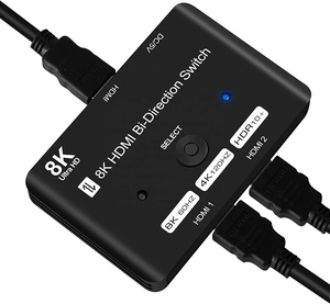 Interruptor bidireccional de 8K HDMI, 2 entradas, 1 salida y 1 entrada, 2 salidas, Compatible con Firestick, Xbox, PS4, Roku, HDTV y más