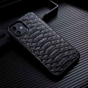 Fabbrica Custom made di lusso in Pitone di caso per il iPhone 12 pro pelle di serpente in rilievo del cuoio genuino della copertura del telefono per il iphone 11 max - Product Image 2
