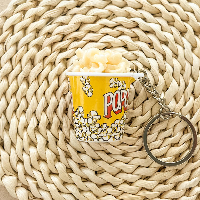 ถังป๊อปคอร์นสีขาว