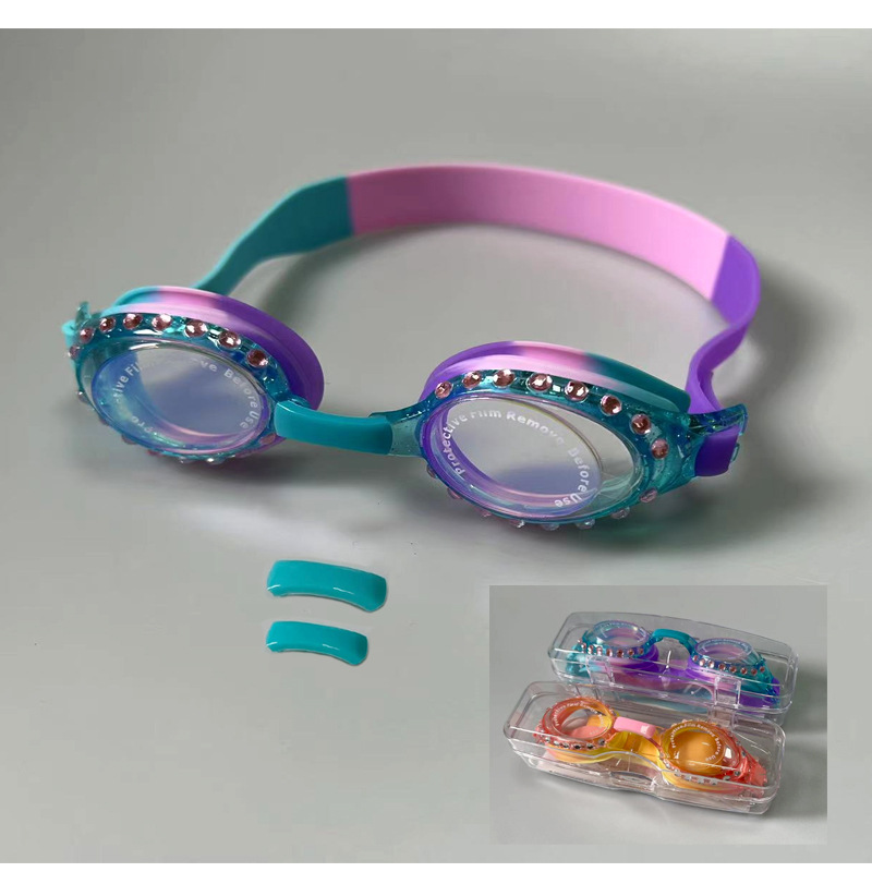 Diamond-encrusted version: pink, purple, green