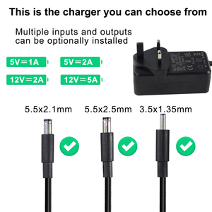 Eu入力電源アダプター電源ヨーロッパスイッチングAcDcアダプター12V5A電源アダプター - Product Image 2