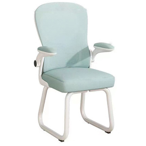 Silla de ordenador de tela de malla con diseño de lazo de cuero, función de masaje para oficina, ingeniería, estudiante, aprendizaje, silla de escritorio para juegos - Product Image 1