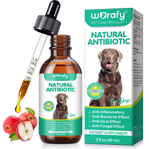 Worafy 60ml Pet Antibiotics Anti inflamatuar bakteriyel Viral Fungal etkisi diyet takviyesi köpekler için doğal antibiyotik - Product Image 3