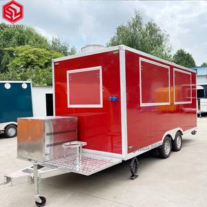 <span class=keywords><strong>2025</strong></span> thiết kế mới di động thực phẩm Xe tải đường phố bánh pizza thức ăn nhanh xe cà phê giỏ hàng trang bị đầy đủ cà phê xe tải di động nhà bếp Trailer - Product Image 4