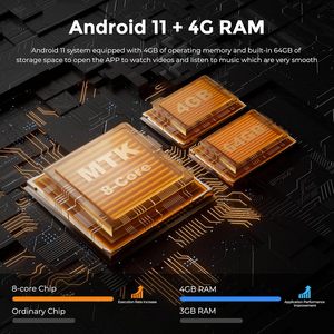 5 \ "Amazon Music FM用のSpotify Pandora用のBluetooth WiFi 128GBミュージックビデオプレーヤー用のタッチスクリーンAndroid MP4 MP3プレーヤー - Product Image 4