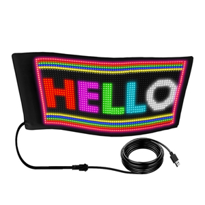 Controllo APP USB 5V schermo LED flessibile a scorrimento modello di testo animazione Display a LED per finestrini dell'auto, pannello a matrice LED del negozio - Product Image 1