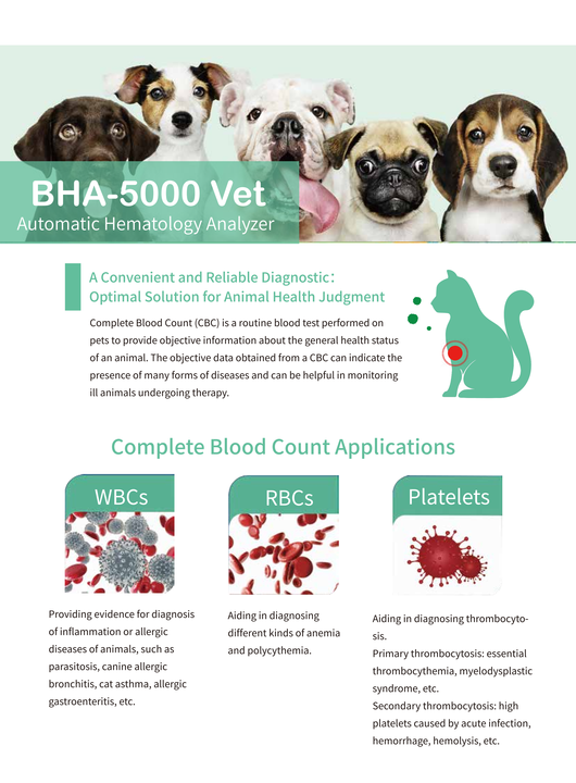 Analizzatore ematologico veterinario automatizzato a 5 parti 23 parametri prezzo macchina per analisi del sangue per veterinario
