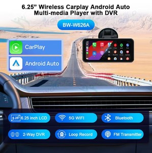 6,25 pulgadas portátil coche MP5 reproductor tablero inalámbrico CarPlay Android Auto coche salpicadero grabación de vídeo WI FI GPS - Product Image 5