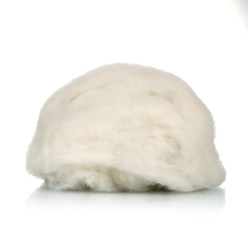 Washed And Carded Sheep Wool Fiber