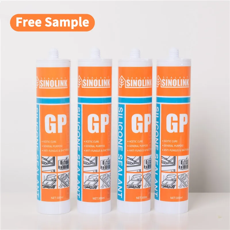 SINOLINK Free Samples Uae Best Sell Acetic Neutral Glass Glue Clear Adhesives Silicone Sealant