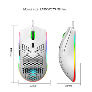 USB-Gaming-Maus GX73 RGB Programmier bar Optisch einstellbare DPI 7200dpi Oem Wired Computer Mouse - Product Image 2