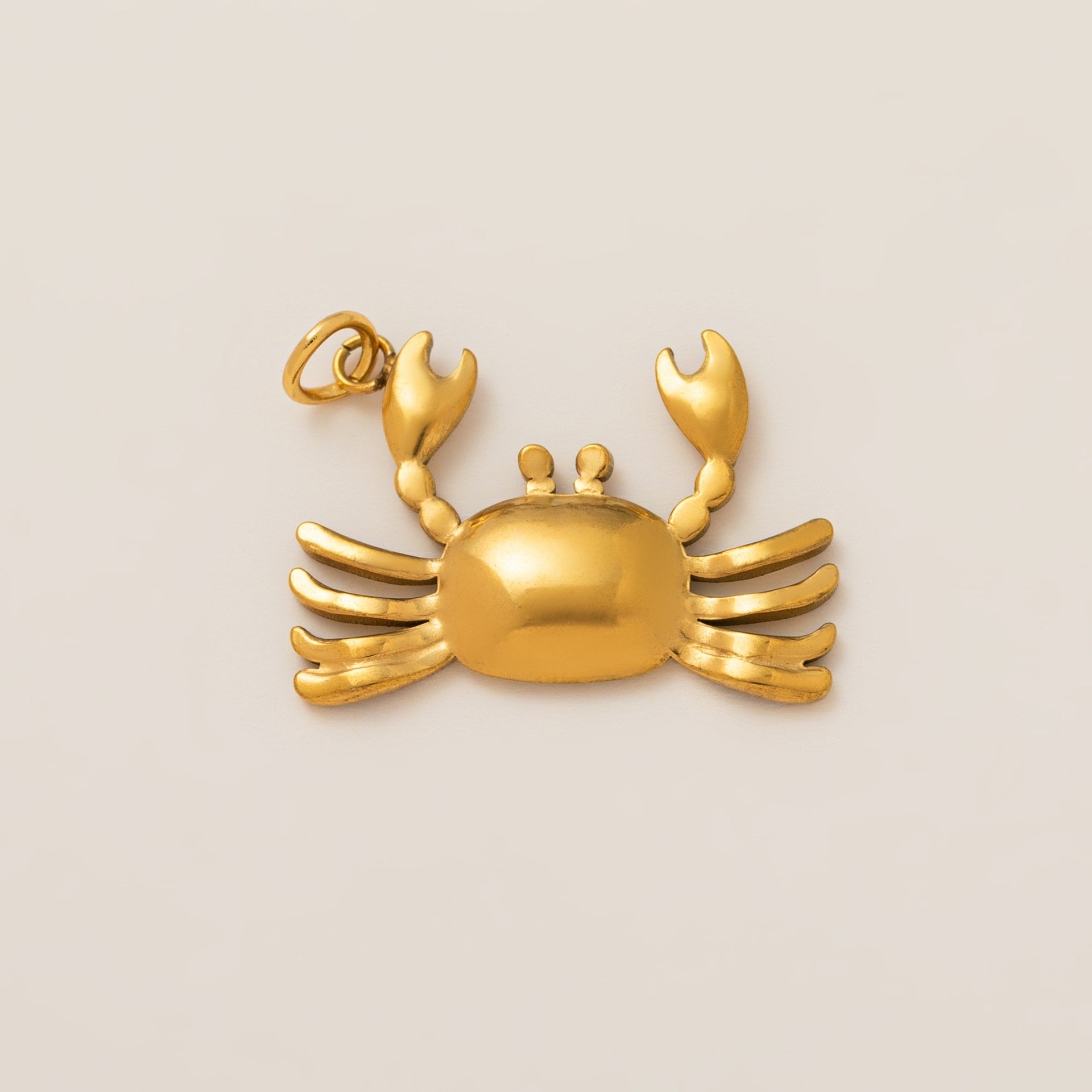 Crab Gold Pendant